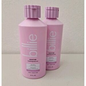 Billie Soothe Comforting Body Wash Ceramides Oat & Lavender Milk Set 2 NEW USA